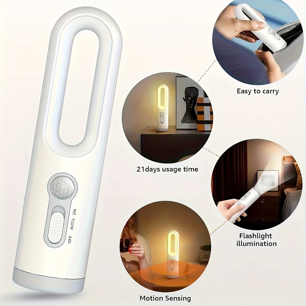 Intelligent Human Body Sensing Night Light Rechargeable Home Light Outdoor Camping Lighting Bedside 4