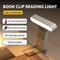 USB Clipon Reading Light Portable Rechargeable Book Clip Lamp For School Fold Able LED Bookmark Lig