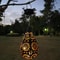 Solar Powered Outdoor Lantern, Waterproof Light, Hollowed-out Iron Art, Solar Decorative Projection Light Lamp for Yard