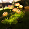 Solar Garden Lights Solar Flowers Lights With Glowing Flowers Stems Upgraded Solar Panel Yard Deco 0