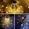 Hanging Solar Lights Outdoor, Retro Solar Lanterns with Handle, Garden Star Projector Lamp, Decorative Solar Lamp
