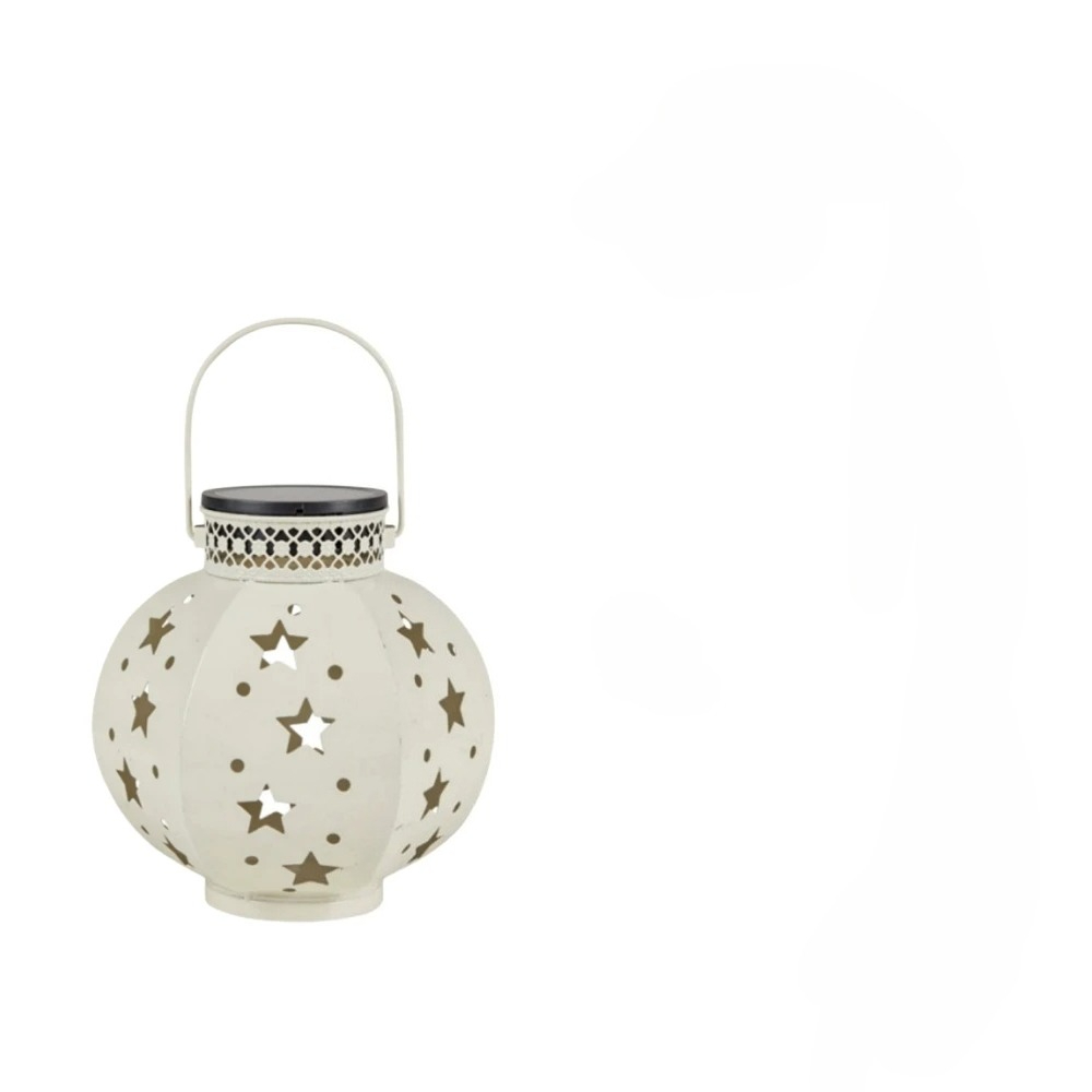 Hanging Solar Lights Outdoor, Retro Solar Lanterns with Handle, Garden Star Projector Lamp, Decorative Solar Lamp