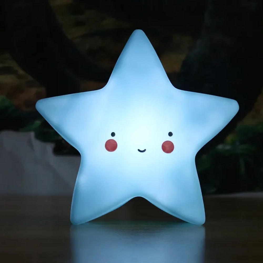 Night Light Cartoon Fantasy Mini LED Star Moon Interior Lighting Baby Room Decoration Children Gift 1