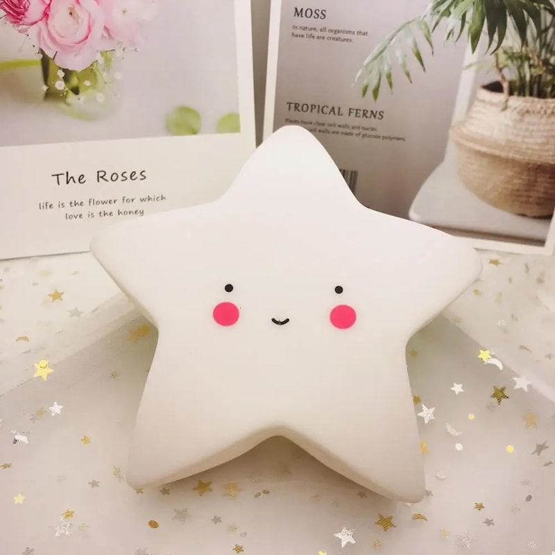 Night Light Cartoon Fantasy Mini LED Star Moon Interior Lighting Baby Room Decoration Children Gift 5