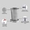 Stainless Steel Portable Water Drinking Cup Folding Cup Retractable Telescopic Collapsible Cups Out