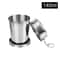 Stainless Steel Portable Water Drinking Cup Folding Cup Retractable Telescopic Collapsible Cups Out