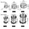 Stainless Steel Portable Water Drinking Cup Folding Cup Retractable Telescopic Collapsible Cups Out