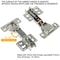 Stainless Steel Cabinet Door Hinge Hydraulic Damper Buffer Soft Close Quiet Wardrobe Hinges Conceal 2