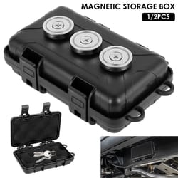 upgraded new magnetic key holder, waterproof under car hide key box, rustproof key hider, multi-functional box for spare