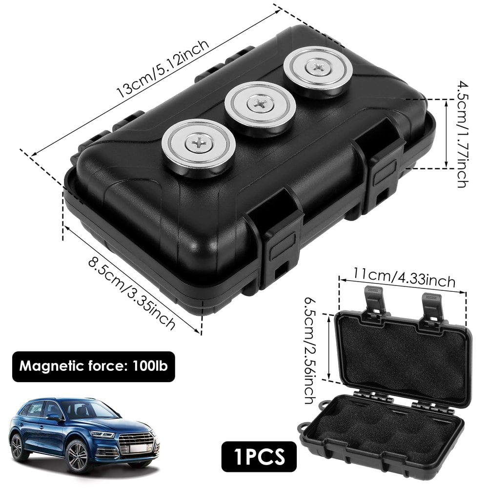 Upgraded New Magnetic Key Holder Waterproof Under Car Hide Key Box Rustproof Key Hider MultiFunctio 5