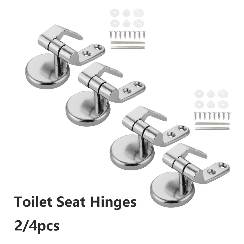 Toilet Seat Hinges Universal Stainless Steel Replacement Seat Top Fix Hinge Mounting Connector Part 1