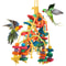 Wood Parrot Bird Toys Love Bird Cage Funny Training Toy Cotton Rope Parrot Toy Bite Resistant Bird 0