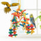 Wood Parrot Bird Toys Love Bird Cage Funny Training Toy Cotton Rope Parrot Toy Bite Resistant Bird 2
