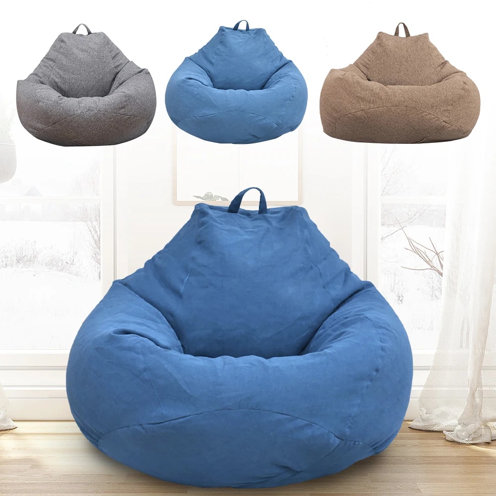 Comfortable Adults Bean Bag Chair Lazy Sofas Cover Couch Living Room Bedroom Home Tatami Lounger Co