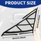 Triangular Ceiling Storage Net DoubleLayer Mesh Net AntiFall SUV Roof Organizer Adjustable Car Inte 5