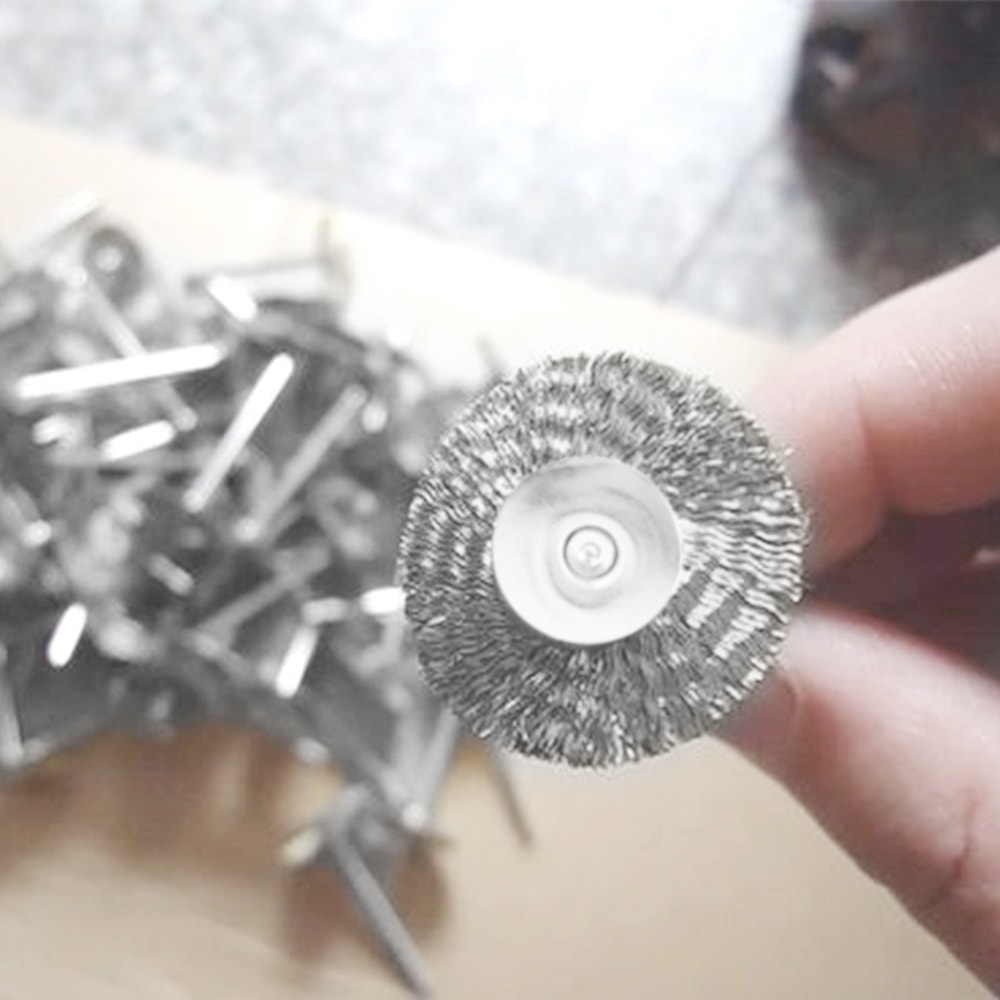 Accessories Wheel Brass Brush For Rust Removal Stainless Steel Tool For Polishing Rotary Voiture Mi 2