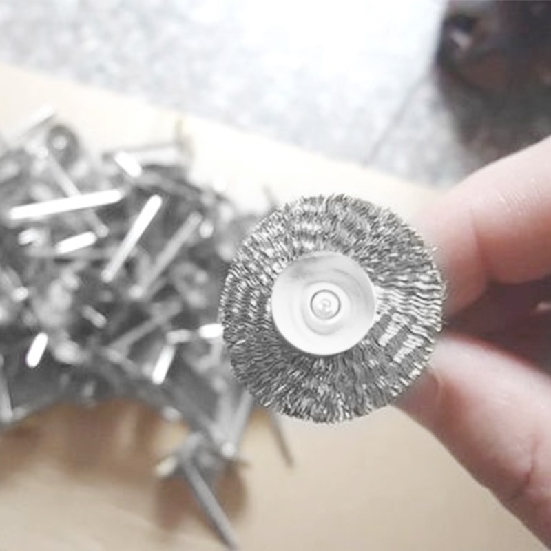 Accessories Wheel Brass Brush For Rust Removal Stainless Steel Tool For Polishing Rotary Voiture Mi 2