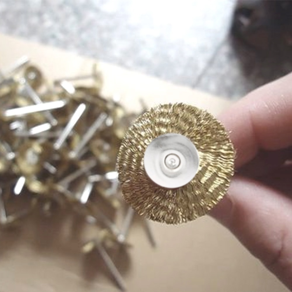 Accessories Wheel Brass Brush For Rust Removal Stainless Steel Tool For Polishing Rotary Voiture Mi 3