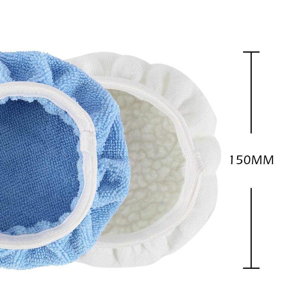 Buffer Pads Cover Car Polisher 6 Inch Bonnets Wheel Polishing Microfiber Pads Waxing Bonnet Set Too 5