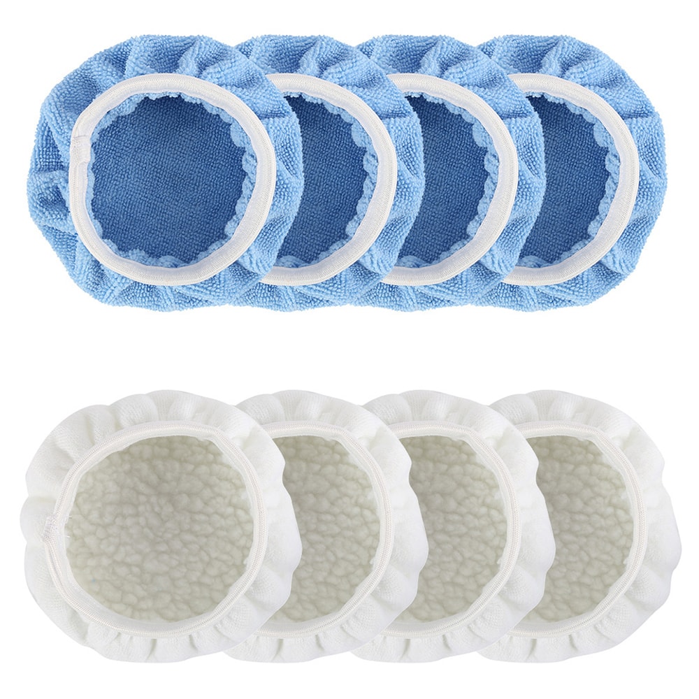 Buffer Pads Cover Car Polisher 6 Inch Bonnets Wheel Polishing Microfiber Pads Waxing Bonnet Set Too 0