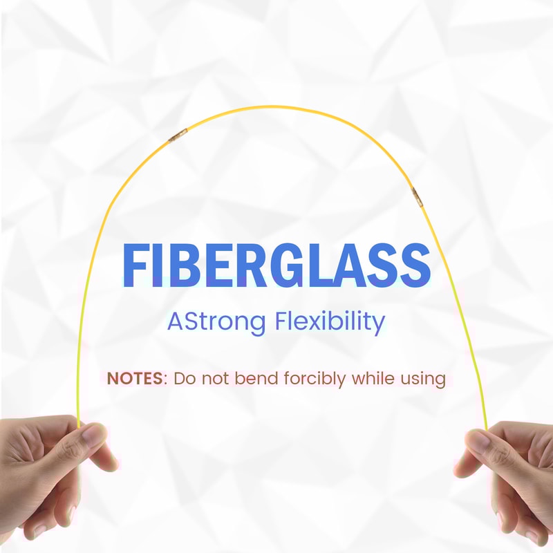 Fibre Glass Wire Cable Push Puller, Service Tools Accessories for Ceiling Fan Sockets, Hook Rods for Wall Electrical