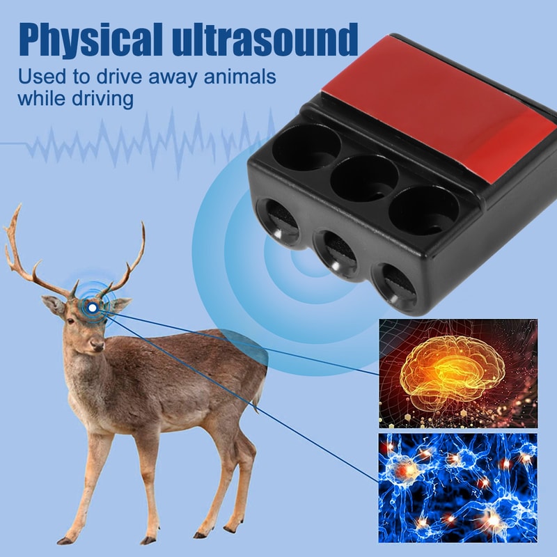 Car Ultrasonic Siren Warning Whistle Animal Repelling Device Outdoor Safety Save Deer Mini Motorcyc 2