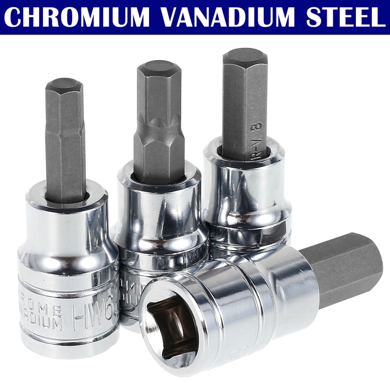 Socket Set Sturdy Allen Key Sockets Professional 38inch Drive Drill Durable Impact Socket Set Metri 4