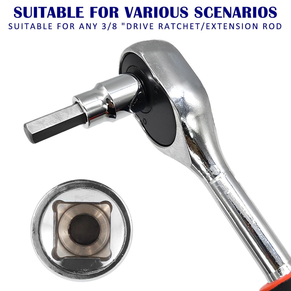 Socket Set Sturdy Allen Key Sockets Professional 38inch Drive Drill Durable Impact Socket Set Metri 5