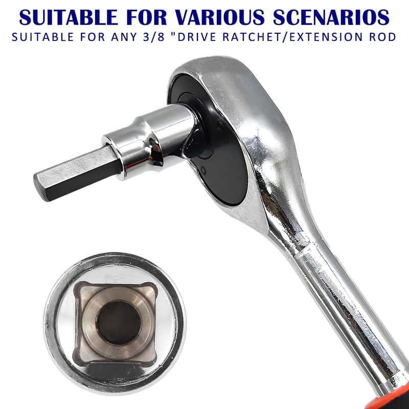 Socket Set Sturdy Allen Key Sockets Professional 38inch Drive Drill Durable Impact Socket Set Metri 5