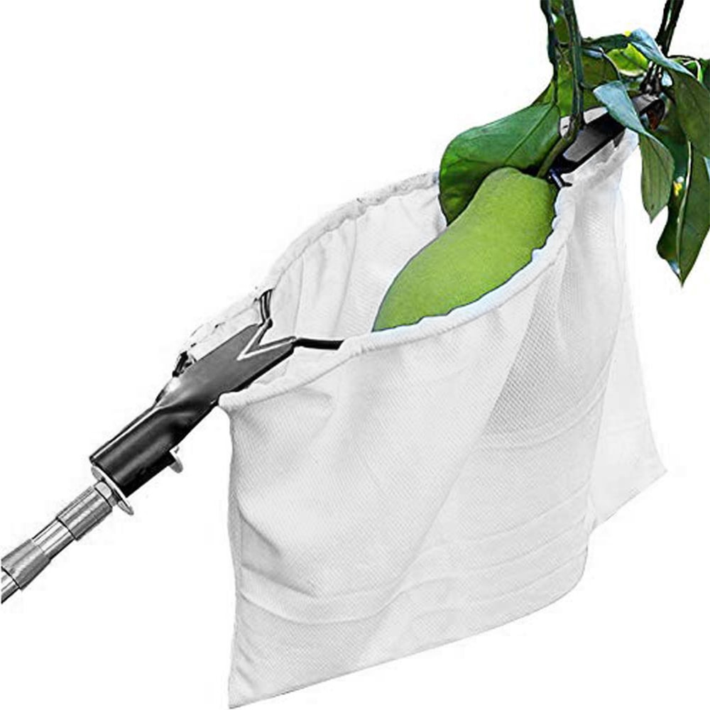 Fruit Picker Orchard with Blade, High Tree Picking Tool, Fruit Catcher Collection Pouch for Garden & Farm Supplies