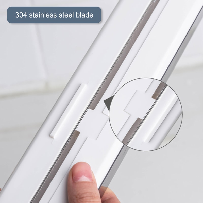 Cling Film Cutter, Plastic Wrap Dispenser, Magnetic Cling for Food, Keep Fresh with Cutter Blade Kitchen Accessory