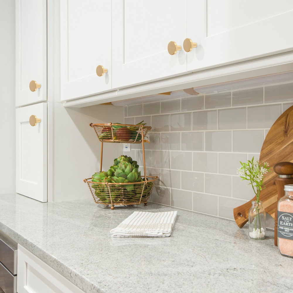 Solid Brass Drawer Knobs Antique Design Cupboard Door Knob Round Pure Copper Dresser Handle Knob 0