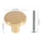 Solid Brass Drawer Knobs Antique Design Cupboard Door Knob Round Pure Copper Dresser Handle Knob 5