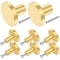 Solid Brass Drawer Knobs Antique Design Cupboard Door Knob Round Pure Copper Dresser Handle Knob 6