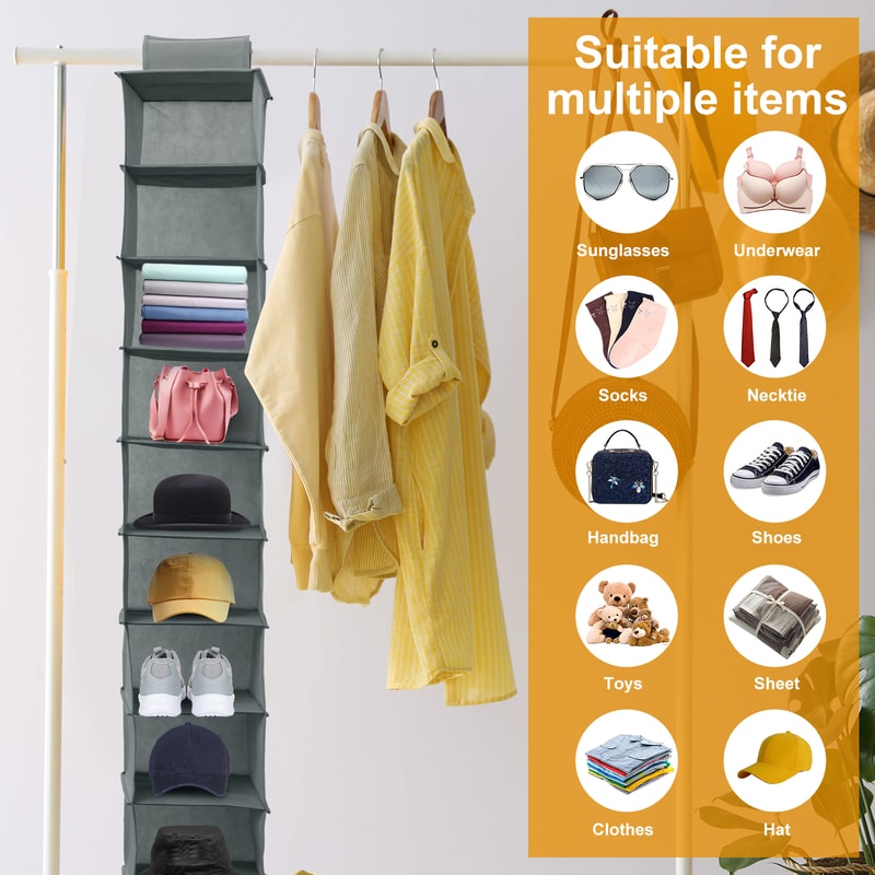 Multi Layer Hanging Bag Drawer Box Storage Universal Wardrobe Cloth Organizer Household Supplies Sh