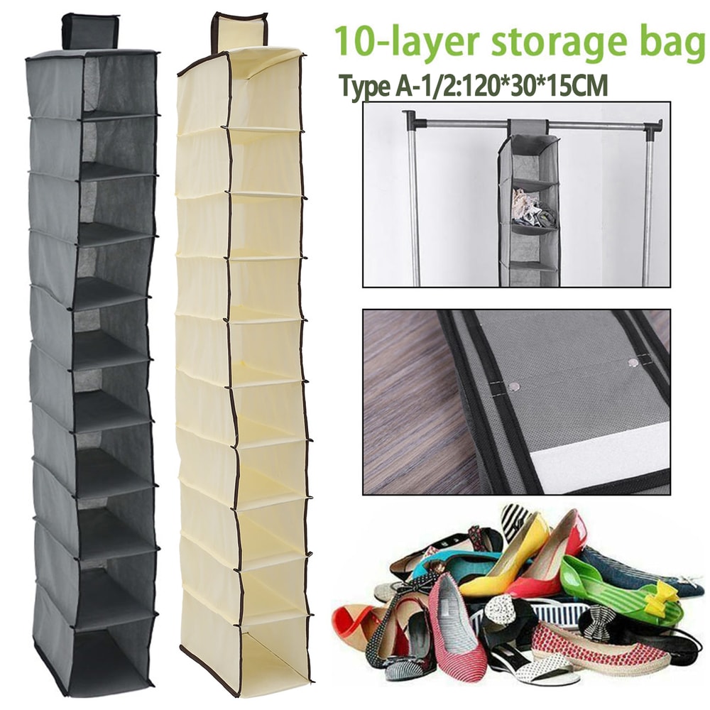 Multi Layer Hanging Bag Drawer Box Storage Universal Wardrobe Cloth Organizer Household Supplies Sh