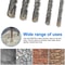 SDS Plus Hammer Impact Drill Bit Set Carbide Rotary Hammer Drill Bits For Stone Concrete Granite 4