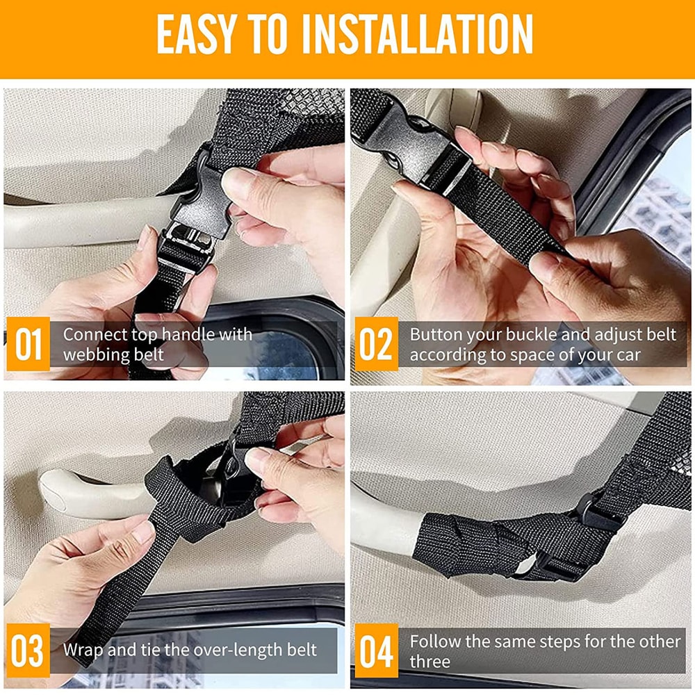 Car Strong Net Bag Load Bearing Mesh Car Roof Storage Capacity Car Ceiling Auto Accessories Organis 2