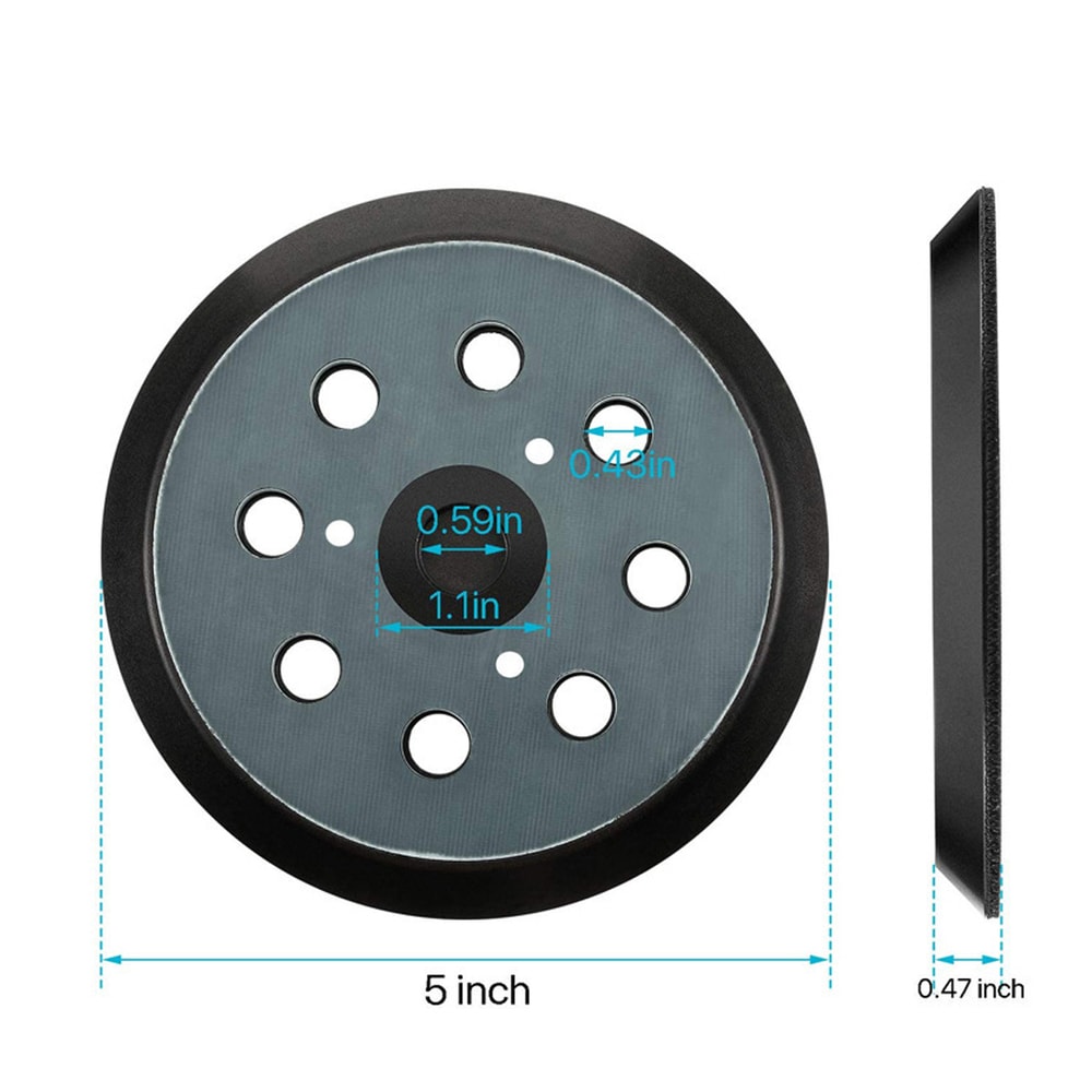 Grinder Backing Pad Hook And Loop Sanding Disc Sandpaper Tray Polishing Machine 5