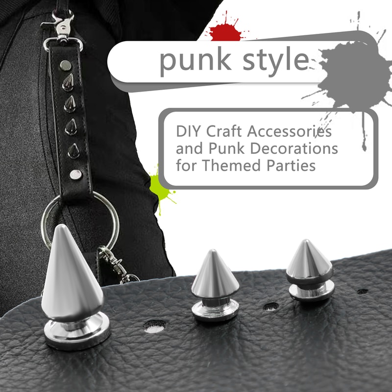 Round Cone Spikes Catalpa Alloy Screw Back Punk Rivet Studs DIY Leather Craft Accessories Screw Bac 3