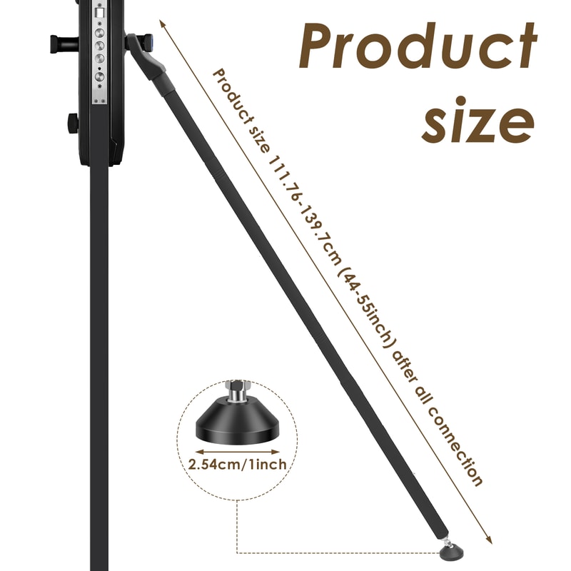 Sliding Door Lock Bar Adjustable Door Security Bar, Removable Door Stopper, Patio Glass Door Jammer