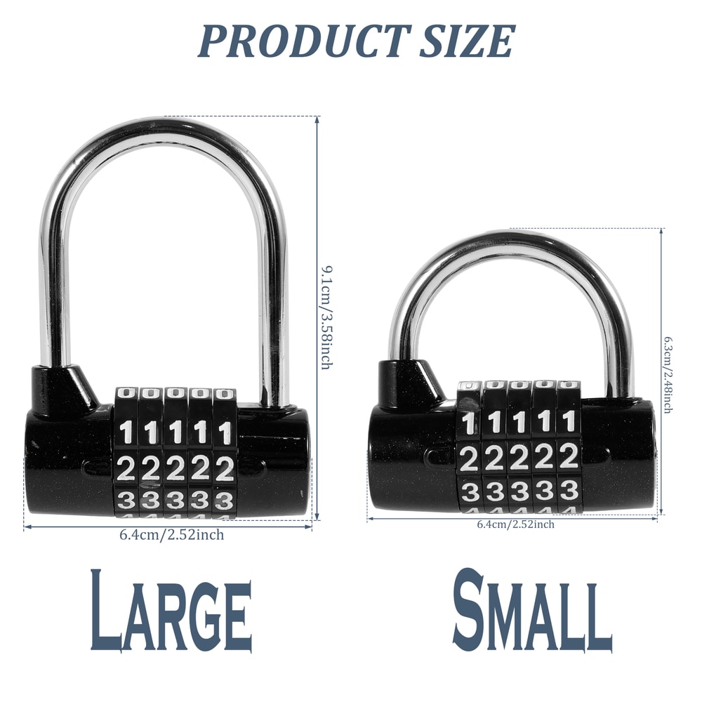 Padlock Combination Digit Zinc Alloy, Door Lock, Luggage, Gym Locker, Toolbox, Safe Case