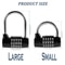 Padlock Combination Digit Zinc Alloy, Door Lock, Luggage, Gym Locker, Toolbox, Safe Case
