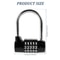Padlock Combination Digit Zinc Alloy, Door Lock, Luggage, Gym Locker, Toolbox, Safe Case