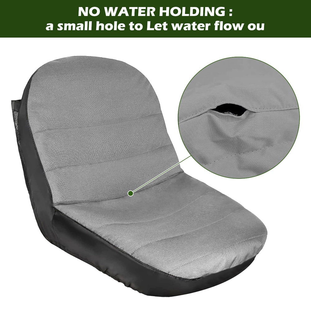 Tractor Seat Cover Waterproof, Riding Lawn Mower Universal Replacement, Dust Proof Oxford Fork Lift Chair Protector