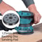 Hook Loop Sander Disk Discs Replacement Sanding Pad Electric Makita For Random Orbital Sander 4