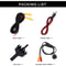Car Backup Camera Rear HD Wide Viewing Angle CCD Camera Night Vision 3