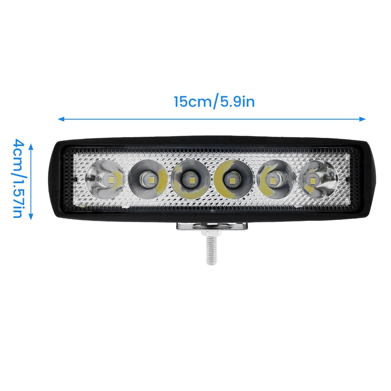 LED Work Light Strip Shape Light Bar Flood Spot White Car Light Off Road Head Auto Parts For Multip 6