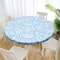 Table Cloth Waterproof Cover Plastic Elastic Edged Vinyl Fitted Tablecloth Flannel Backed Indoor Ou 6