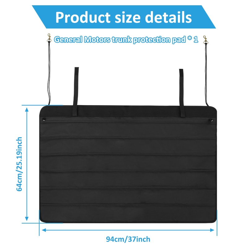 Nonslip Trunk Mat Fold Able Rear Bumper Protector Wear Resistant Universal SUV Vehicle 6